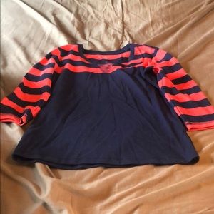 Karen Scott size PP striped 3/4 sleeve shirt